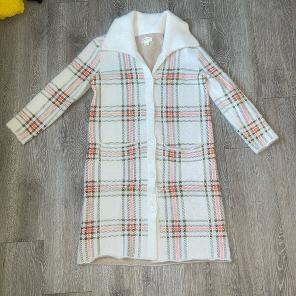 MAEVE by ANTHROPOLOGIE Chunky Knit Eyelash Cardigan Sweater Coat Size small - Picture 1 of 10